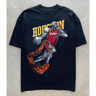 Warren Lotas Houston Rockets เสื้อยืด สไตล์วินเทจ NBA - UNISEX