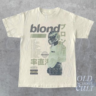 เสื้อยืด พิมพ์ลายกราฟฟิค Frank Ocean Blond Album Frank Blond 90s สไตล์วินเทจ | พัดน่ารัก เหมาะกับของขวัญมหาสมุทร