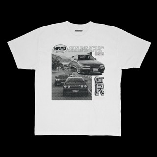 เสื้อยืด พิมพ์ลายรถแข่ง Nissan Skyline GTR R32 สไตล์วินเทจ สําหรับผู้ชาย