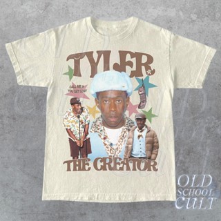 เสื้อยืดลําลอง แขนสั้น พิมพ์ลาย Tyler The Creator Bootleg 90s Tyler Merch สไตล์วินเทจ สําหรับผู้ชาย และผู้หญิง