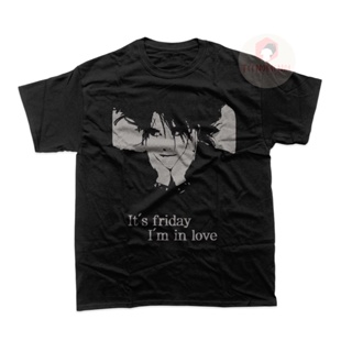 เสื้อยืด พิมพ์ลายวงร็อควงดนตรี The Cure Unisex