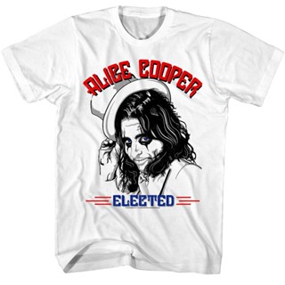 เสื้อยืด พิมพ์ลาย Alice Cooper Elected สําหรับผู้ชาย
