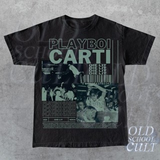 เสื้อยืด พิมพ์ลาย Playboi Carti Y2k Aesthetic | เสื้อเชิ้ต พิมพ์ลายกราฟฟิค 90s สไตล์วินเทจ | เสื้อยืด ขนาดใหญ่ สไตล์เรโทร | เสื้อยืด Carti | พัดน่ารัก ของขวัญแฟนคลับ