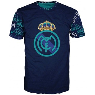 เสื้อยืด พิมพ์ลาย Real Madrid สําหรับผู้ชาย