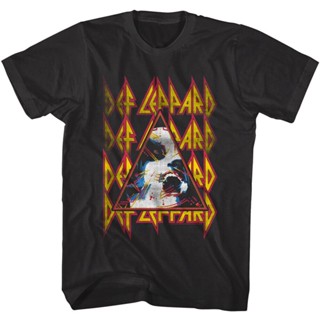 เสื้อยืด พิมพ์ลาย Def Leppard Hysteria Face สําหรับผู้ชาย