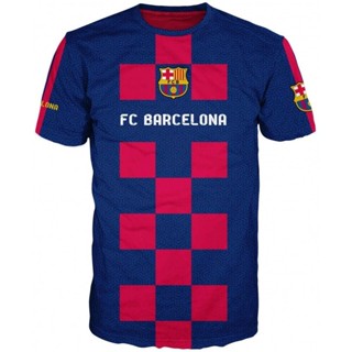 เสื้อยืด พิมพ์ลาย FC Barcelona สําหรับผู้ชาย