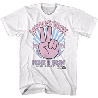 เสื้อยืด พิมพ์ลาย Woodstock Peace Sign 69 สําหรับผู้ชาย