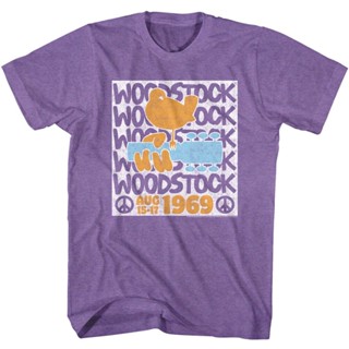 เสื้อยืด พิมพ์ลาย Woodstock August 1969 สําหรับผู้ชาย