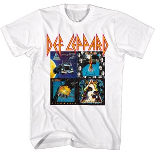 เสื้อยืด พิมพ์ลายอัลบั้ม Def Leppard 80s สําหรับผู้ชาย