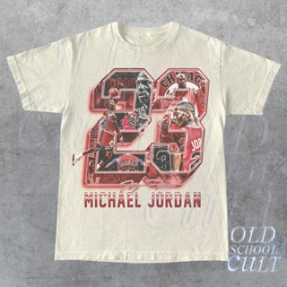 เสื้อยืด พิมพ์ลายกราฟฟิค Michael Jordan Goat 90s Y2k Bootleg สไตล์วินเทจ ย้อนยุค โอเวอร์ไซซ์ สําหรับผู้ชาย และผู้หญิง