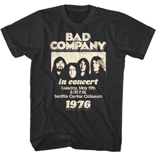 เสื้อยืด พิมพ์ลาย Bad Company Seattle Center Coliseum 1976 สําหรับผู้ชาย