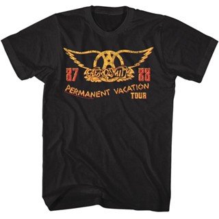 เสื้อยืด ลาย AEROSMITH Permanent Vacation Tour 87-88 สําหรับผู้ใหญ่