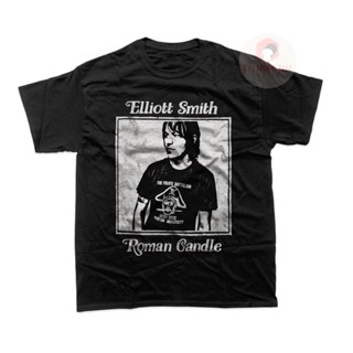 Elliott Smith เสื้อยืด พิมพ์ลายกราฟฟิค โปสเตอร์เพลง สไตล์โรมัน ของขวัญ สําหรับทุกเพศ