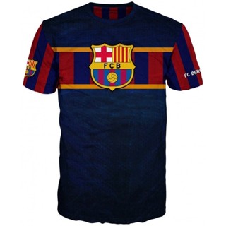 เสื้อยืด พิมพ์ลาย FC Barcelona สําหรับผู้ชาย