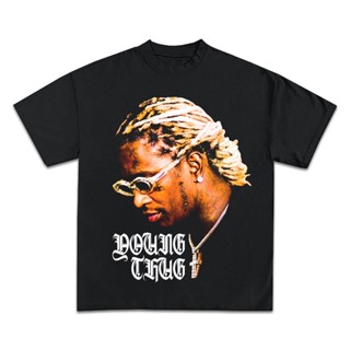 Young THUG เสื้อยืด | เสื้อยืด ลายคอนเสิร์ต Merch Jeffrey Williams Free Thugger Slime Season | ปืนกราฟฟิค พิมพ์ลายกราฟฟิค สไตล์ฮิปฮอป |