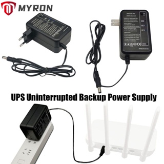 Myron พาวเวอร์ซัพพลายสํารอง ความจุสูง 5.5x2.1 มม. เอาท์พุต 5000mAh UPS สําหรับเราเตอร์ WiFi LED กล้องวงจรปิด