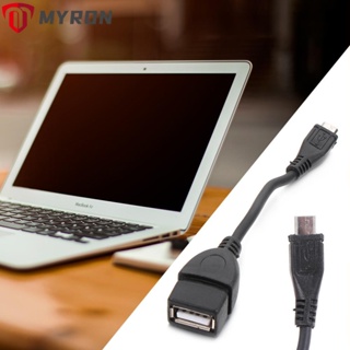 Myron สายเคเบิลเชื่อมต่อข้อมูล Micro USB สําหรับ PDA PC ตัวผู้ เป็น USB 2.0 ตัวเมีย