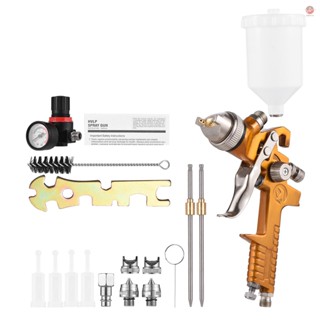 Geevorks HVLP Spray  Painting  Sprayer Spray-machine Gravity-Feed Airbrush Paint Spray Tool with 3pcs Nozzles for Car Furniture Spray Painted (1.5/1.7/2.0mm Nozzle)