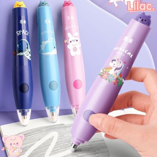 Lilac ยางลบไฟฟ้า ลายการ์ตูน ชาร์จแบตเตอรี่ คุณภาพสูง สําหรับนักเรียน สํานักงาน โรงเรียน