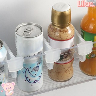Lilac ฉากกั้นตู้เย็น แบบพลาสติกใส พับเก็บได้ อุปกรณ์เสริม 20 ชิ้น