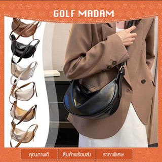 GOLF MADAM GF-0383 กะเป๋าสะพายข้างผู้หญิ ลําลองแฟชั่น ไหล่เนื้อพรีเมี่ยม