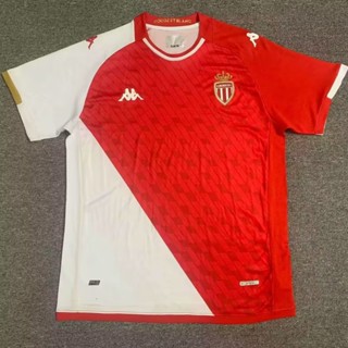 เสื้อกีฬาแขนสั้น ลายทีมชาติฟุตบอล Monaco ทีมเหย้า ไซซ์ S - XXL 23-24 ชุดเหย้า สําหรับผู้ชาย