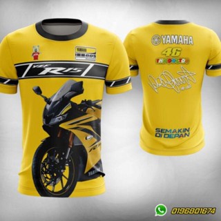 เสื้อกีฬาแขนสั้น ลาย Baju Yamaha Lengan Panjang Yamaha YZF-R15 Edition 3 Jersey สําหรับผู้ชาย 2023