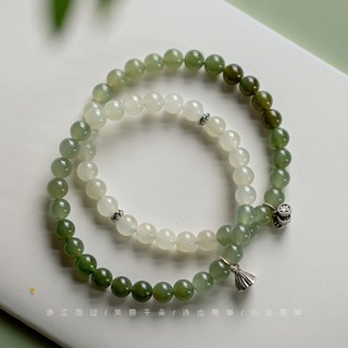 พร้อมส่ง สร้อยข้อมือ แบบถัก ไล่โทนสี สไตล์เรโทร สําหรับผู้หญิง