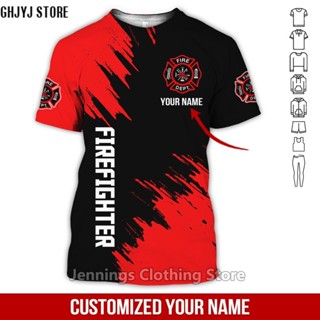 ชุดเสื้อผ้า พิมพ์ลาย Fireman Proud 3 มิติ