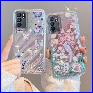 เคส Oppo Reno6 5G เคส OPPO Reno6 5G เคสโทรศัพท์มือถือแบบนิ่ม TPU ลาย Twill แฟชั่น สําหรับ TY