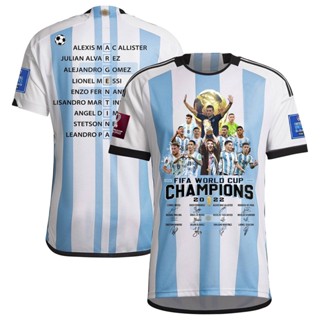 เสื้อกีฬาแขนสั้น ลายทีมชาติฟุตบอล Argentina Messi 2023 ชุดเหย้า Argentina Home Messi 10 Messi 10 ชุดเหย้า