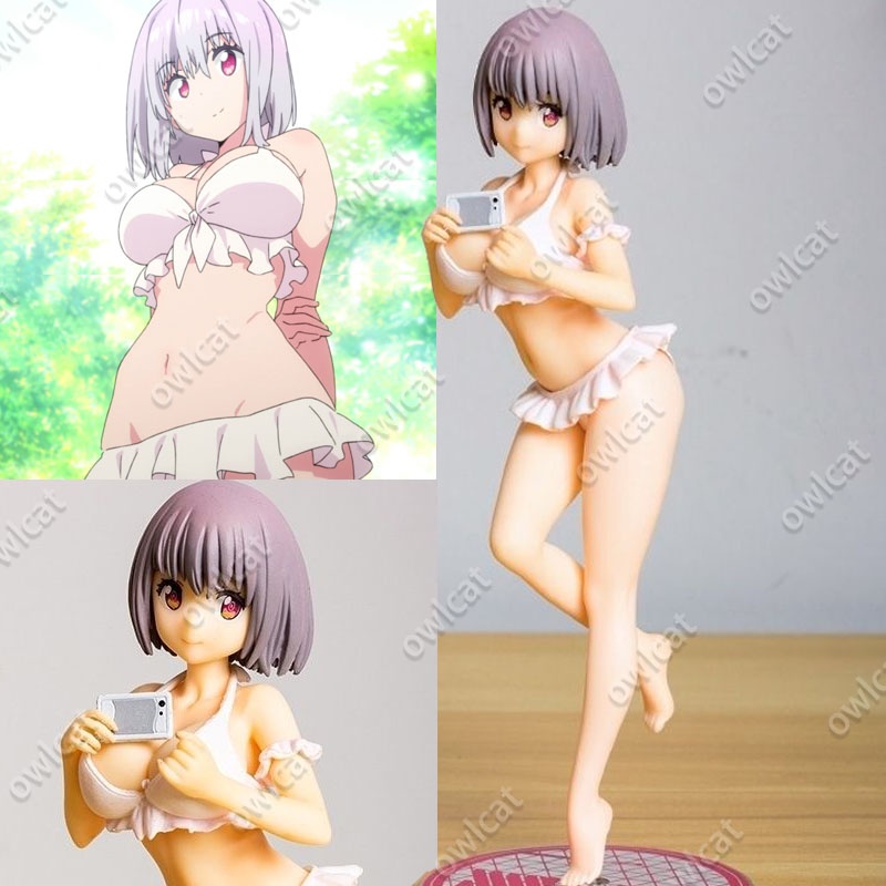 โมเดล SSSS.GRIDMAN Takarada Rikka Shinjo Akane (Swimsuit Ver.) 18cm Size 1/7 JK Gridman Universe Tok