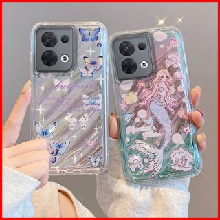 เคส Oppo Reno8 5G เคส oppo Reno8 5G เคสโทรศัพท์มือถือแบบนิ่ม TPU ลาย Twill แฟชั่น สําหรับ TY