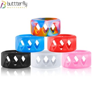 Buttterfly แหวนยางซิลิโคนนิ่ม กันลื่น ขนาด 25x17 มม.