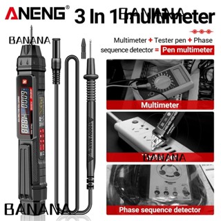 Banana1 ปากกามัลติมิเตอร์อัจฉริยะ ANENG A3005A B AC DC RMS สําหรับทดสอบไฟฟ้า ใช้ในบ้าน