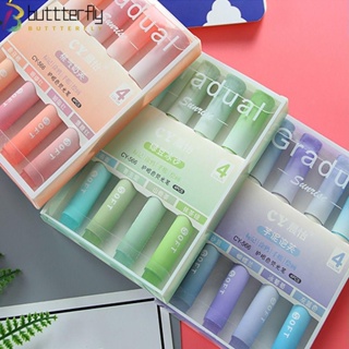 Buttterfly ชุดปากกาไฮไลท์ สีแคนดี้ 4 ชิ้น ต่อชุด