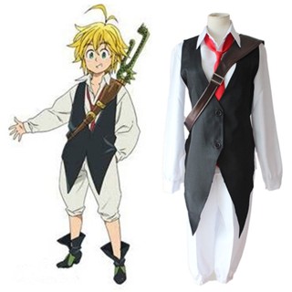 ชุดคอสเพลย์ การ์ตูนอนิเมะ The Seven Deadly Sins Meliodas Dragons Sin of Wrath เหมาะกับงานปาร์ตี้ฮาโลวีน สําหรับผู้หญิง