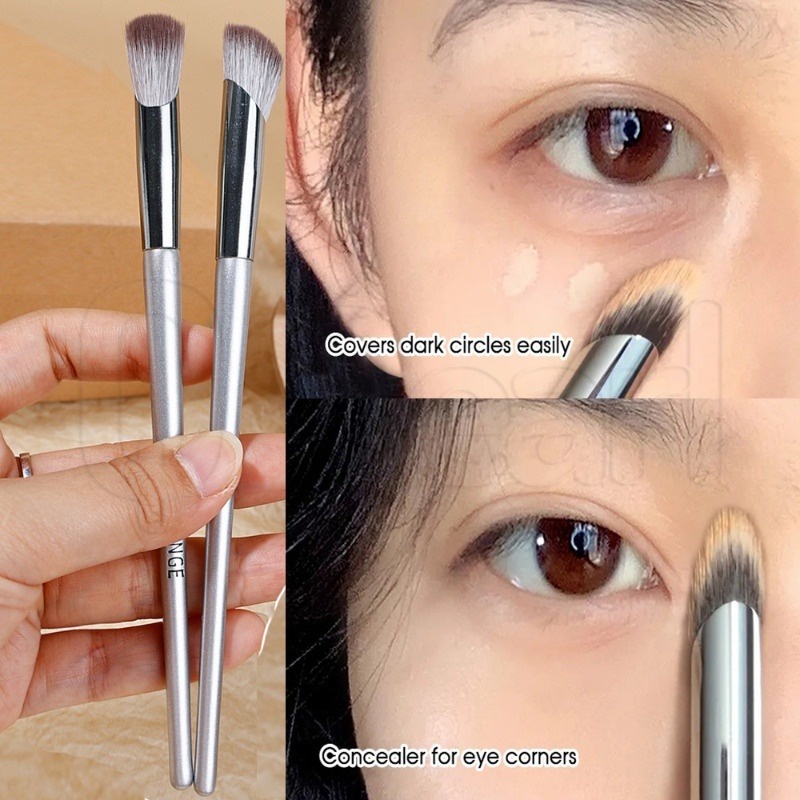 Herorange Diagonal Acne Print แปรงคอนซีลเลอร์สำหรับต่างหูสีดำ