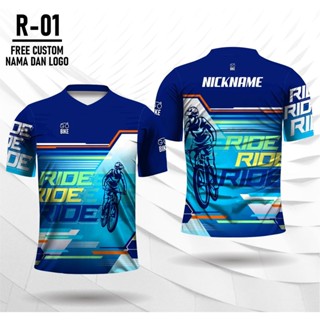 ใหม่ล่าสุด เสื้อยืดแขนสั้น พิมพ์ลายโลโก้ jersey Cycling Bike สําหรับเล่นกีฬา