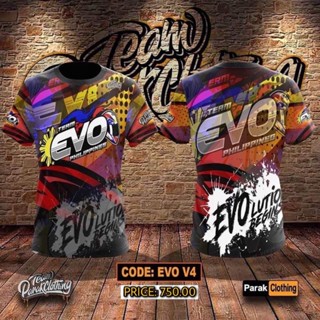 เสื้อกีฬาแขนสั้น ลายทีม PARAK Rider Jersey รหัส: EVO V4