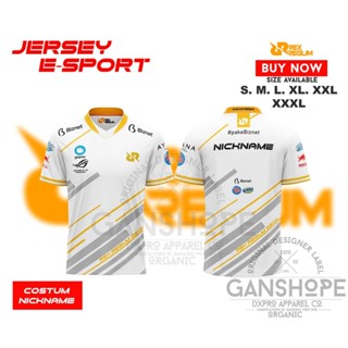 เสื้อกีฬาแขนสั้น ลายทีม Rrq ESPORT 2023 สําหรับผู้ชาย