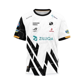 เสื้อกีฬาแขนสั้น ลายทีม RRQ mpl season 11 Jersey Free name 2023 RRQ M4