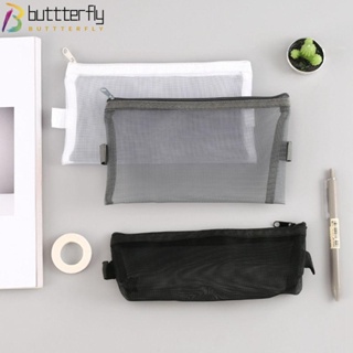 Buttterfly 2 In 1 กระเป๋าดินสอ เครื่องสําอาง แบบพกพา มีซิป 3 สี