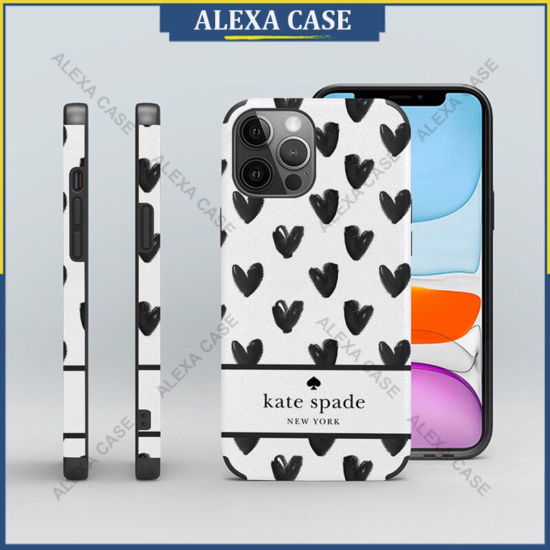เคสโทรศัพท์มือถือหนังแกะ กันหล่น ลาย Kate Spade สําหรับ iPhone 14 Pro Max iPhone 13 Pro Max iPhone 12 Pro Max iPhone 11 Pro Max XS Max iPhone 8 Plus T9H6WD