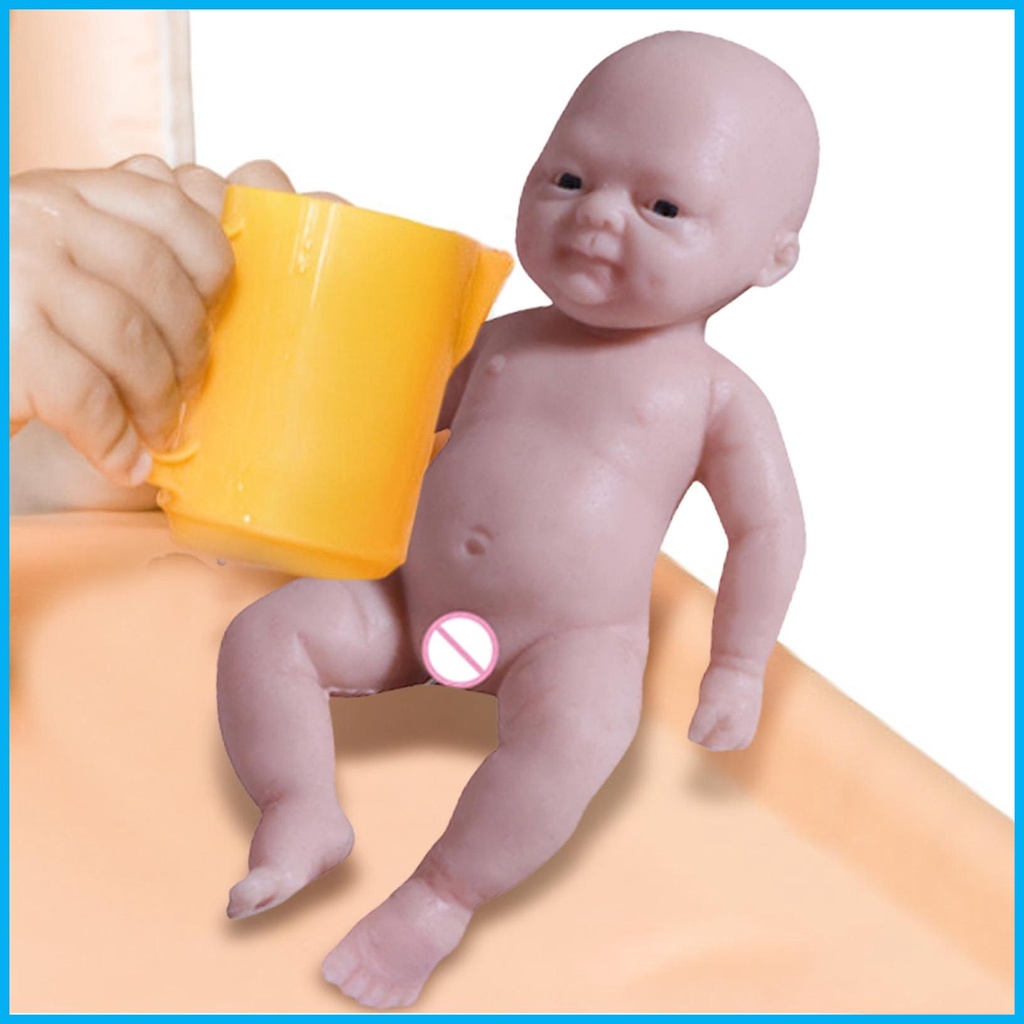 ตุ๊กตาเด็กทารก เสมือนจริง ขนาดเล็ก 4.3 นิ้ว ตุ๊กตาเด็กแรกเกิด ซิลิโคน เต็มตัว ซิลิโคนจิ๋ว ตุ๊กตาเด็กแรกเกิด พร้อม hjuth
