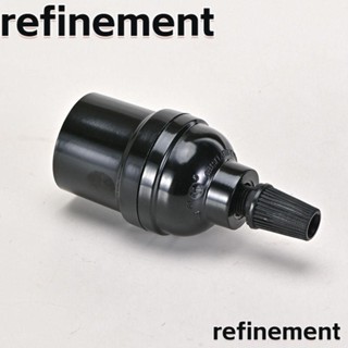 Refinement ขั้วหลอดไฟเบคิไลต์ ขั้วต่อหลอดไฟ E27 พลาสติก สไตล์วินเทจ