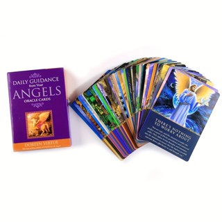 รับคําแนะนําประจําวัน ด้วย Angel Oracle Divination Tarot Deck ที่ออกแบบมาอย่างสวยงาม - เหมาะสําหรับผู้เริ่มต้น!