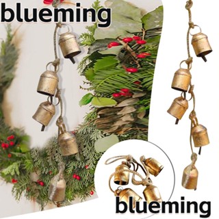 Blueming2 กระดิ่งทองแดง สไตล์โบราณ สําหรับแขวนตกแต่งผนังบ้าน DIY