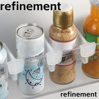 Refinement ฉากกั้นตู้เย็น แบบพลาสติกใส พับเก็บได้ อุปกรณ์เสริม สําหรับตู้เย็น 20 ชิ้น