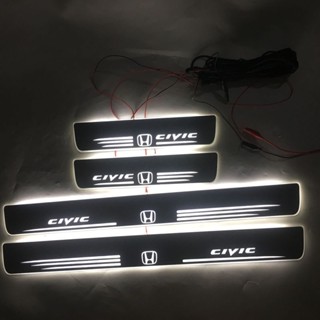 แผ่นกันรอยประตู led สําหรับ Honda CIVIC